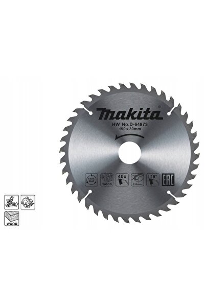 Makita Pânză de ferăstrău pentru tăiere lemn 190x30 mm 40 dinți D-64973