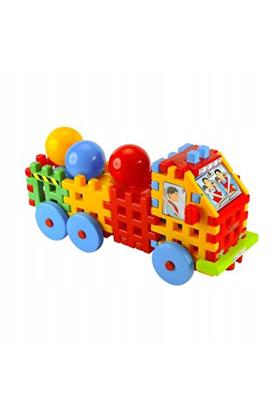 baczek Set de construcție - Camion din blocuri cu bile 25821 25821