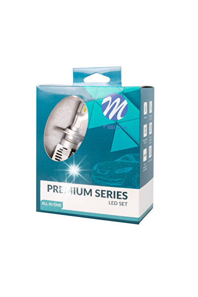 M-TECH Set becuri LED H7 12-24V 6500K, set de diode puternice