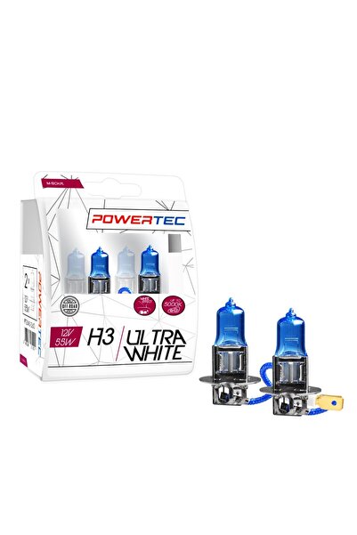 M-TECH Bec 2 buc. H3 Ultra Alb 12V 55W 5000K PTZUW3-DUO