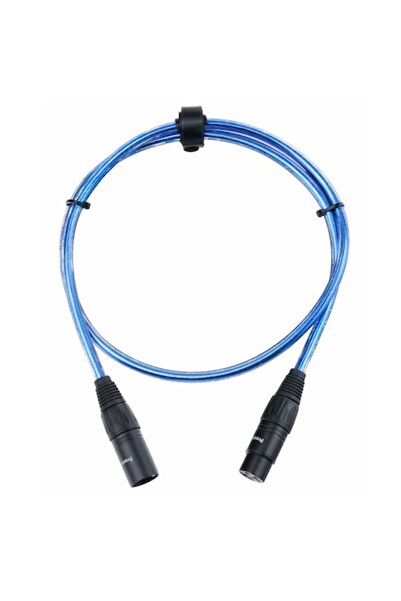 Pronomic Cablu microfon XFXM-Blue-1 XLR 1 m Albastru metalic