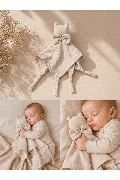 Enhitbaby Ayıcık Uyku Arkadaşı | Çift Kat Müslin - %100 Pamuk