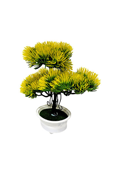 velve Bonsai decorativ artificial, colorat, in ghiveci miniatural, Pin Desire...