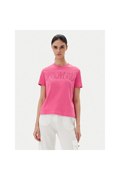 VERSACE JEANS COUTURE Γυναικείο T-Shirt 78HAHS04 CJ00S Ροζ