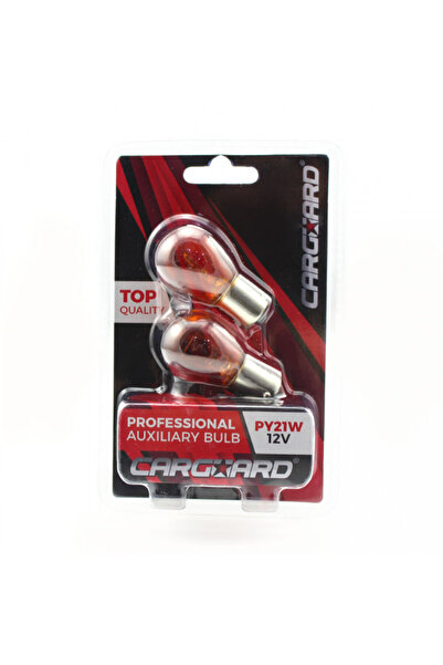 CarGuard - Top Bottom Set of 2 P21W bulbs; BAU15s - orange