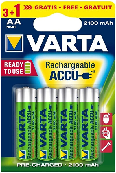 Varta Επαναφορτιζόμενη Μπαταρία Accu Power AA 2100 mAh Μπλίστερ 3+1 τεμάχια