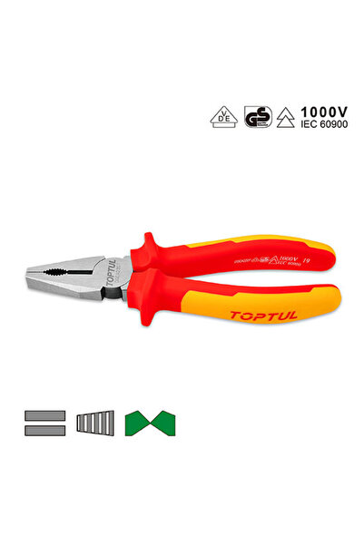 TOPTUL Cleste combinat 7 inch izolat 1000V