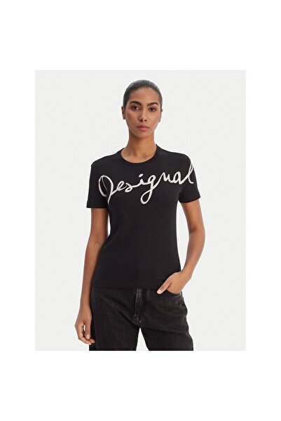 Desigual Γυναικείο T-Shirt 26SWTK07 Μαύρο