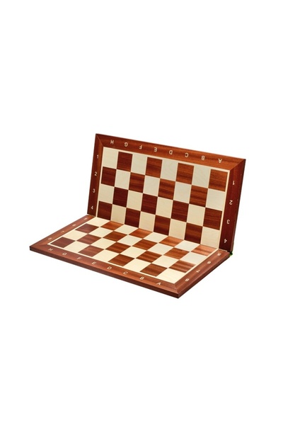 Sunrise Chess & Games Tabla de șah pliabilă nr. 6 (cu descriere) mahon/ arțar...