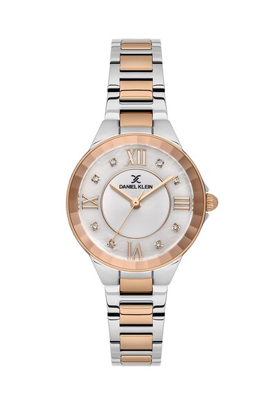 Daniel Klein Rose Silver Color Gift Packaged 30 mm Women's Wristwatch