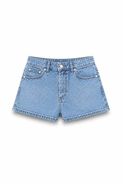 Açelya Okcu Premium Kaida Denim Mini Shorts