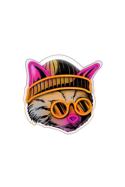 OEM Forever Light Neon Art LED Cat Dreamer - Διακοσμητικό φωτιστικό τοίχου