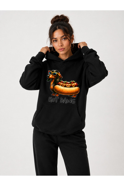 COMANCHERO Unisex Hot Dawg Printed Winter Top and Bottom Tracksuit Set