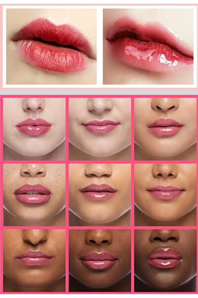 İBCCCNDC Hydrating Lip Glow Oil, Oil Gloss Transparent Toot Tinted Nourishing Long Lasting Repairing Lightening Lines (Raspberry) 0.2 Oz ( 6ml)