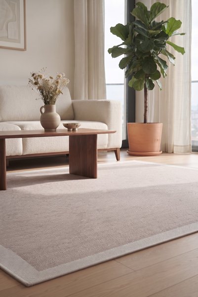 Anatolian Carpet Store Sisal Dokuma Hav Vermez, Leke Tutmaz, Robot Süpürgeye Uygun Modern Bej Krem Halı