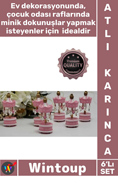 Wintoup #AtlıKarınca Hediyelik Dekoratif Bebek Şekeri Mevlüt Obje Şık 6'lı Aç...