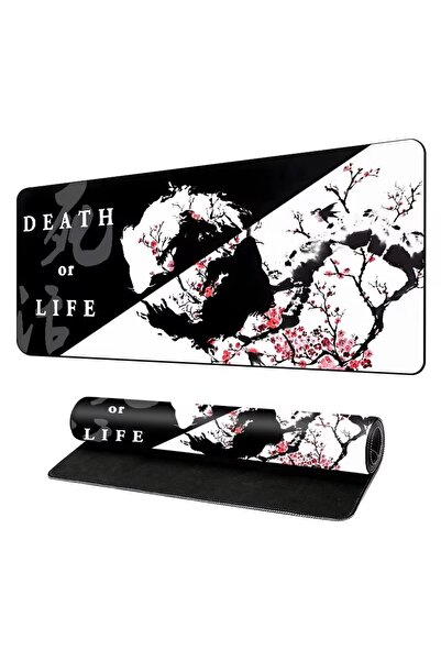 Mcstorey XXL Oyuncu Mouse Pad 90x40 cm 3 mm Dikişli Kaymaz Taban Büyük Masaüs...
