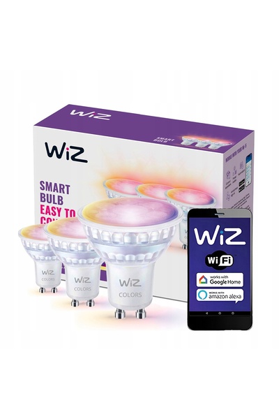 NO BRAND Bec LED inteligent WIZ 4.7W GU10 (3 bucăți)