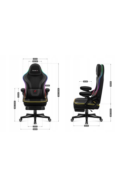 Huzaro Fotel Force 4.6 RGB Negru