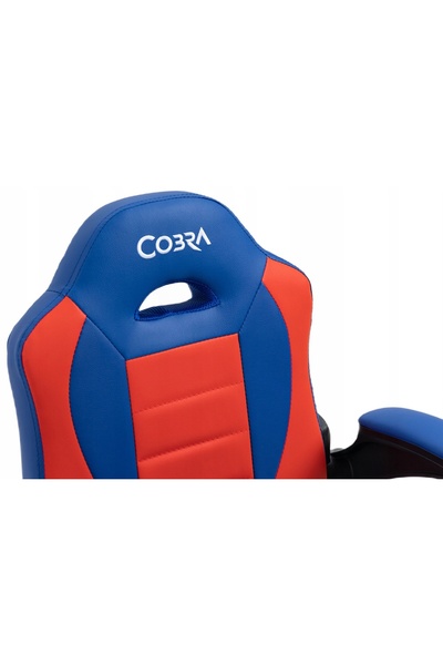 COBRA Scaun de gaming Junior Pro Roșu-albastru, înălțime 100 - 150 cm