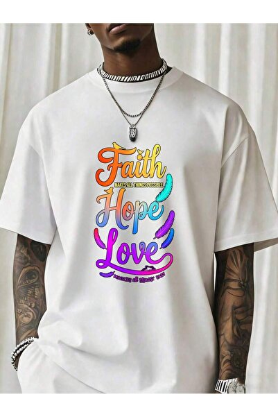 NOURAM Hope Love Rainbow T-Shirt With Bible Verse Men Women Inspirational Chr...