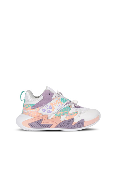 Slazenger Kothill F Girls' Velcro White / Lilac Casual Sneakers