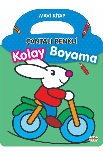 0-6 Yaş Yayınları Colorful Easy Painting with Bags - Blue Book