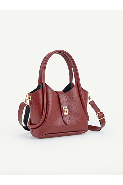 HONEY BAG Γυναικεία τσάντα Muse με λεπτομέρεια αγκράφας και ρυθμιζόμενο λουρά...