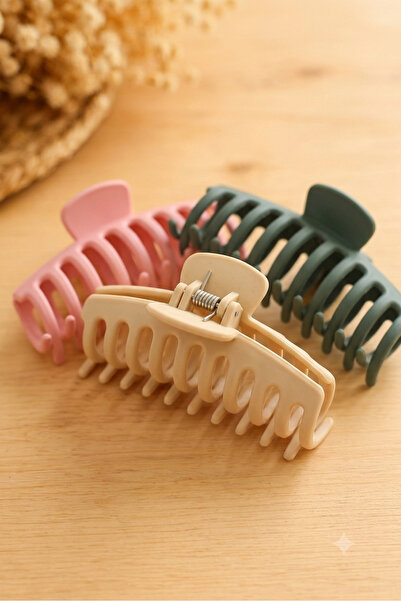 Laria Aesthetic Hair Clips Set of 6 Matte Pastel Colors