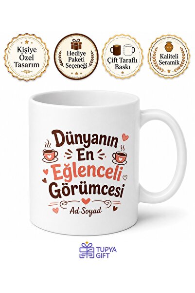 Tupya Gift Görümceye Hediye Esprili Çay Kahve Kupası Komik Baskılı Bardak Hediye