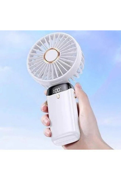 Choice3 2 Portable Handheld Mini Fan Foldable Neck Hanging Fans 5 Speed USB R...