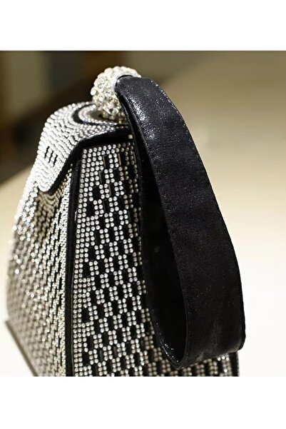 Svarn Atelier Prism Pavé Wristlet Crystal Clutch Bag Rhinestone Bag
