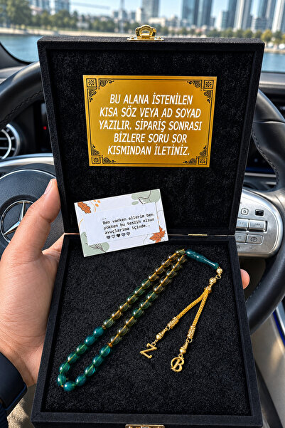 A-STİL TAKI Erkek Premium Hediye Kutu Kişiye Özel Şeffaf Mavi Akış Ateş Kehri...
