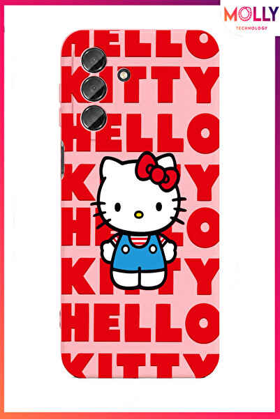 Molly SAMSUNG GALAXY A27 İçin Pamuk Şeker Hello Kitty Desenli Silikon Kılıf