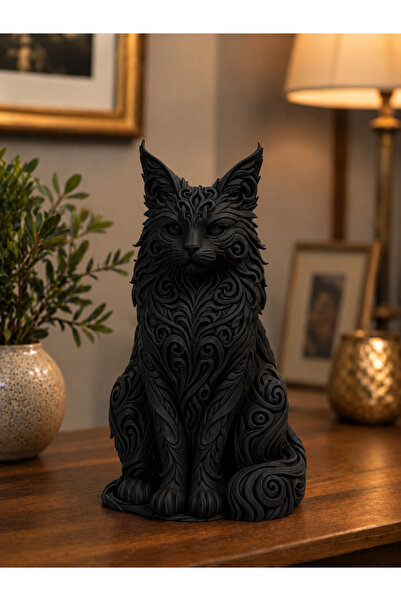 Belupa Barok Kedi Biblosu Dekoratif Heykel – Vintage Ev Dekoru, Salon, Kitapl...