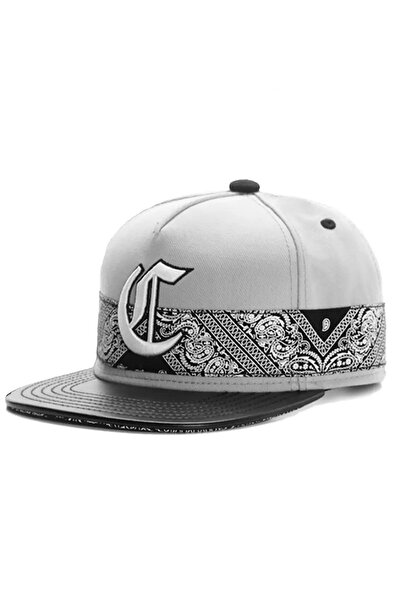 Giraffe Hip Hop Snapback Cap Şapka Beyaz Unisex Erkek/Kadın (Arkası Ayarlamalı)