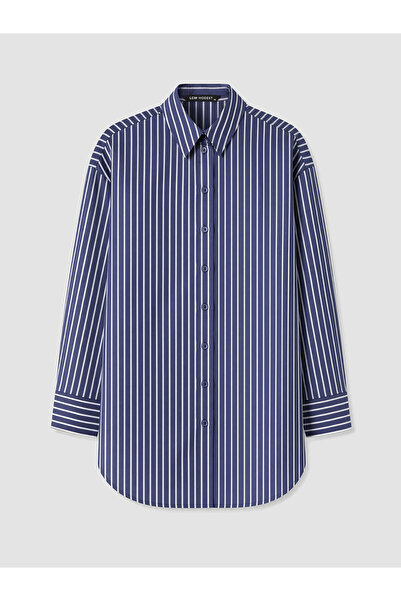 LC Waikiki Nevavm Striped Oversize Women's Shirt Tunic with a Difference