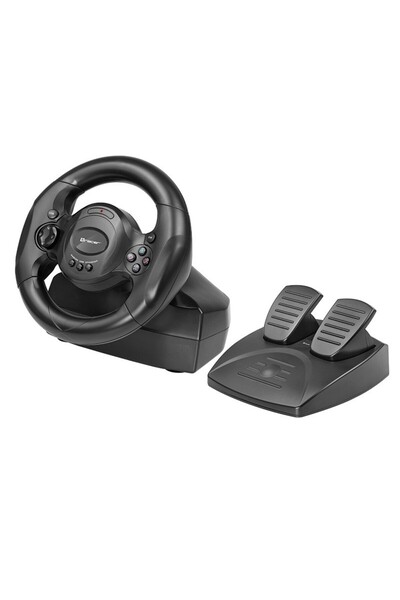 Tracer Volan și pedale de joc pentru PS4, PS3, Xbox One, Computer, 4 în 1 pen...