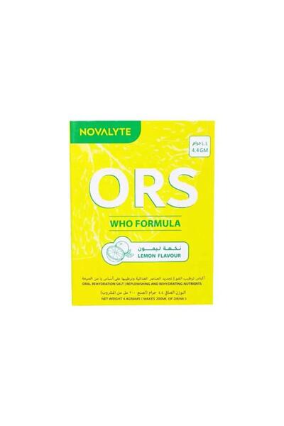 NOVALYTE ORS LEMON FLAVOUR 4.4 gm 10 SACHETS PER BOX