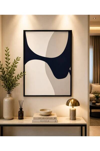 bity thok Modern Wall Art Abstract Geometric Design - 70 X 50 Cmcm