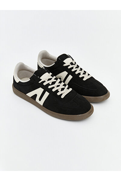 LC Waikiki Lcw Steps Black Suede Look Men's Sports Shoes