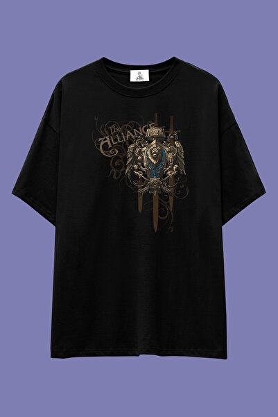 UmbraWear World of Warcraft Faction Series majica | Unisex 100% pamuk, crno-b...