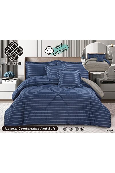 BIET ALMAFROSHAT Duvet Cover Set with 100% Cotton Bedspread, 6-Piece Set