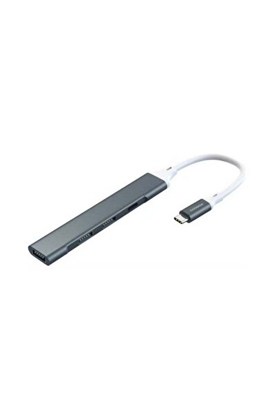 porodo 4-in-1 Multi-Port USB-C Hub with Fast Data Transfer, Plug&Play Operati...