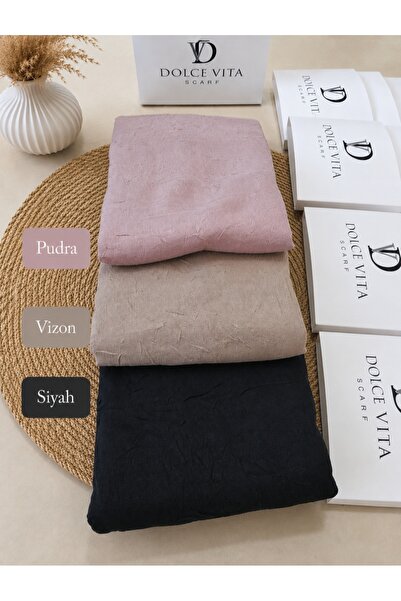 Altınoluk Tekstil Dolce Vita Orjinal Ütü Gerektirmeyen Bambu Kraş Şal 3'lü Paket