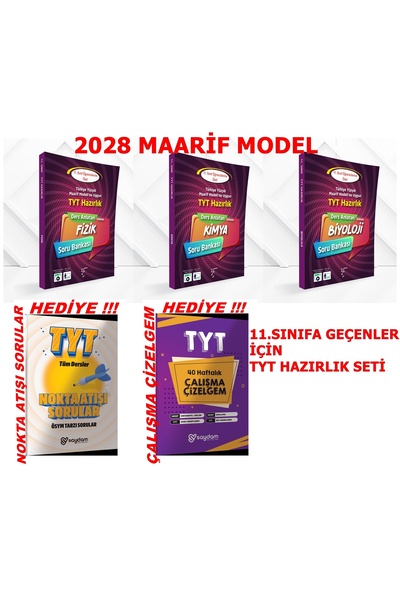 Karekök Yayınları 2027-2028 MÜFREDAT 11.SINIFA GEÇENLER İÇİN TYT FİZİK-KİMYA-...