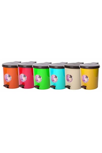 OEM Plastic waste bin with pedal, various colors, 10L
