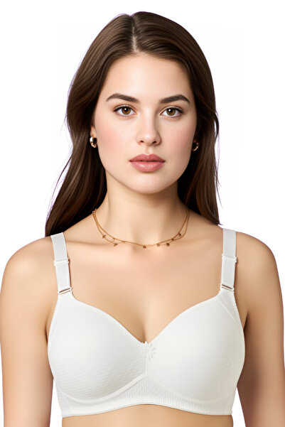 YESENİA Jacquard Wire-Free Silicone Minimizer Gathering Bra