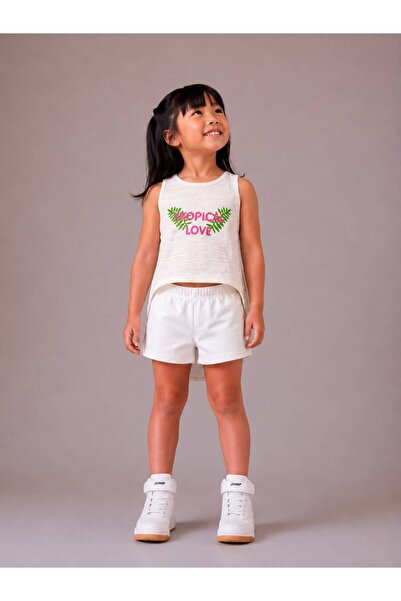 Machetta Girl's Printed Sleeveless T-shirt