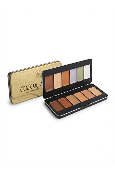 Victoria Color Story Color Correcting Concealer Palette – 12 Creamy Colors